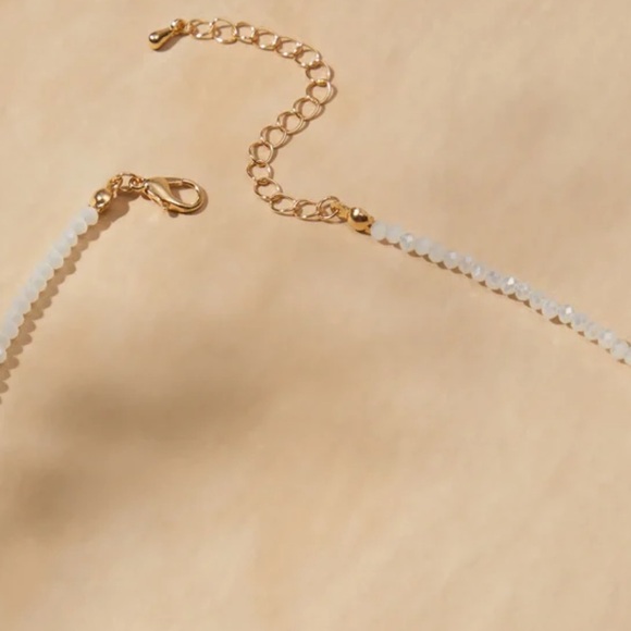 Altar’d State Glass Beaded Bow Necklace - Picture 3 of 3